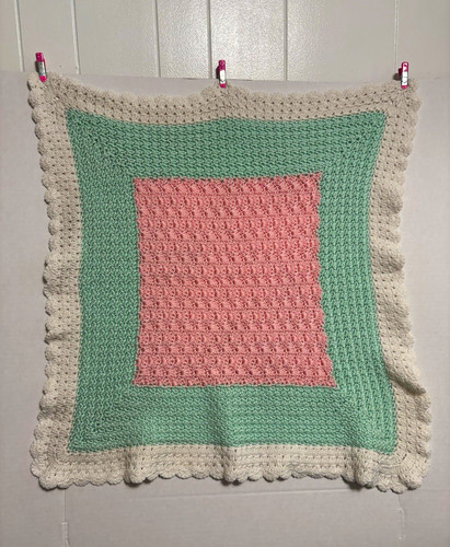 Handmade crochet square chair - handmade,