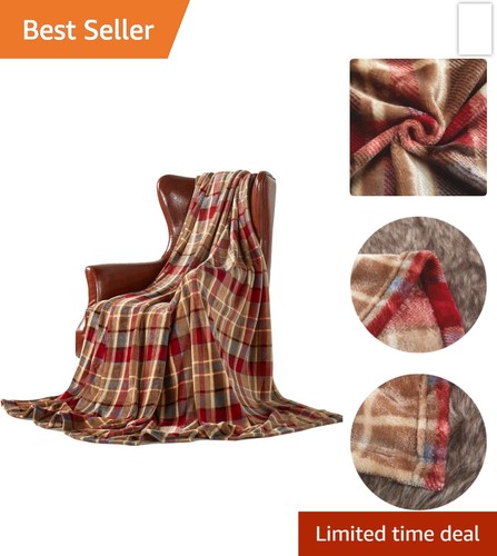 Red plaid fleece - fleece, blanket