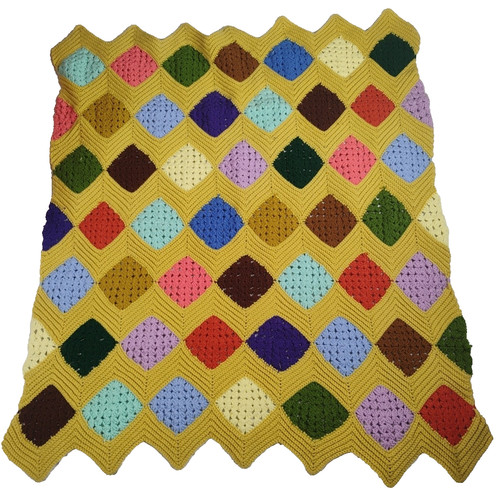 Vintage 1960s granny - granny, square