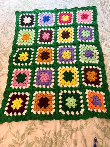 Handmade crochet granny square - handmade,