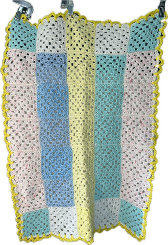 Vintage crochet blanket small - vintage,