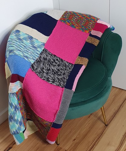 Vintage knitted patchwork - vintage,