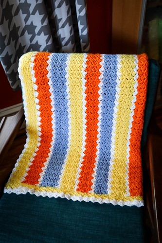 Handmade crochet afghan - crochet,