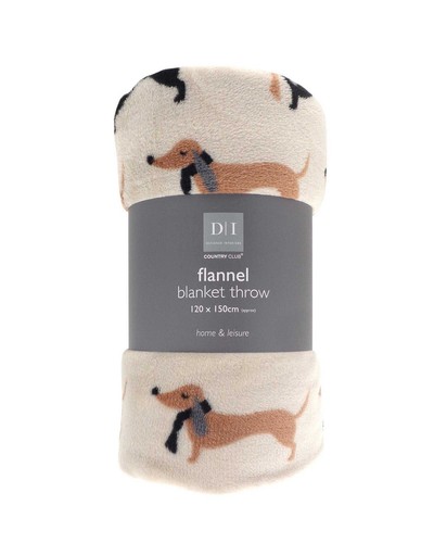 Printed flannel blanket - blanket, /
