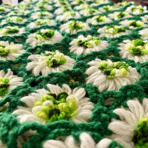 Daisy chain crochet knitted - crochet, 3d