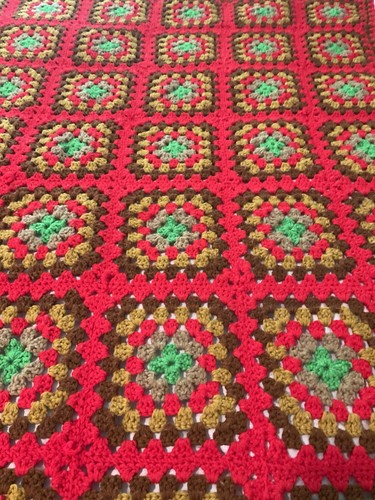 Handmade crochet granny square - handmade,