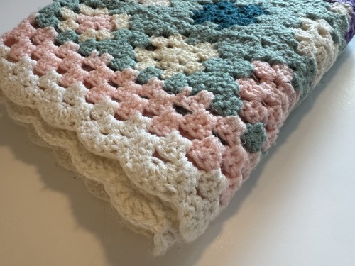 Handmade crochet baby blanket - crochet,