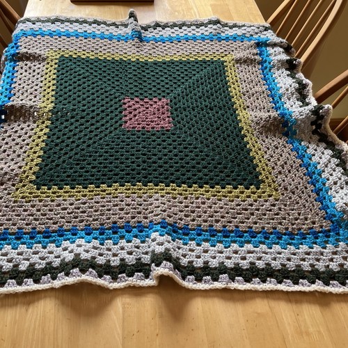Granny square crotchet blanket - granny,