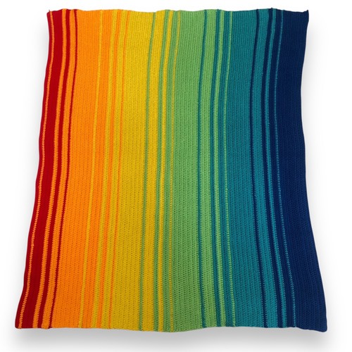 Rainbow striped hand knit - ,