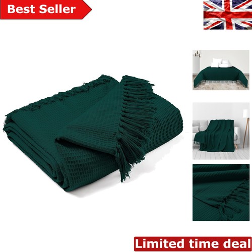 Soft cotton waffle throw - cotton,