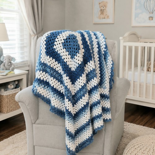 Handmade crochet blanket throw - crochet,