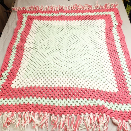 Handmade crochet throw afghan - handmade,