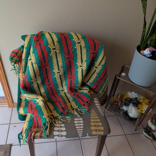 Handmade crochet throw - handmade, blanket