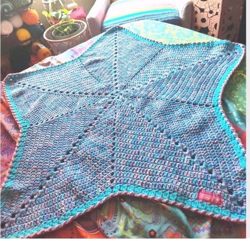 Star crochet blanket - crochet,