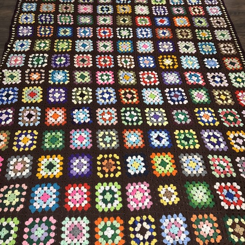 Granny square crocheted - granny,