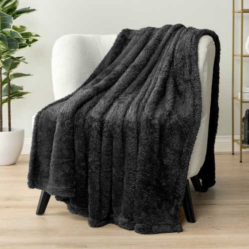 Fuzzy soft fleece throw - fuzzy,